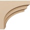 Ekena Millwork 10"W x 20"D x 20"H Classic Rockford Rough Cedar Woodgrain TimberThane Corbel, Primed Tan CORUR10X20X20ROCRCPR - alternate 2
